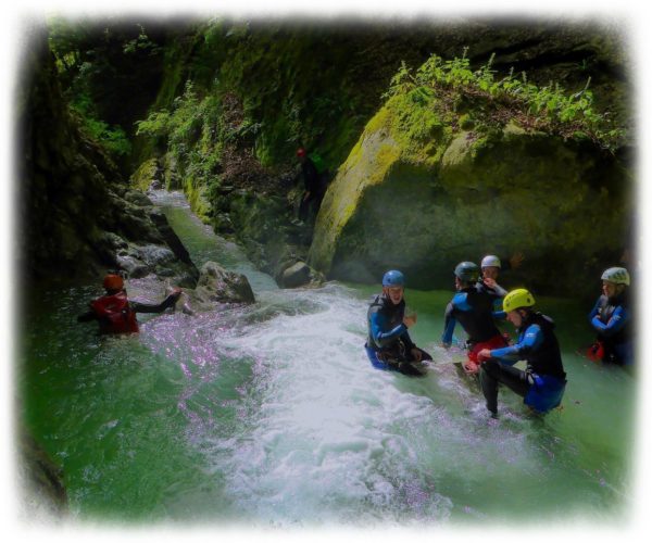 Canyoning d'Angon à Annecy avec Vertige Concept