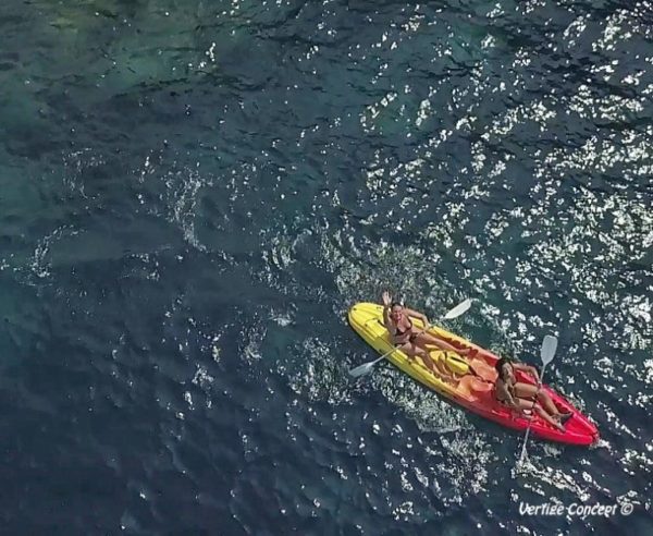 Kayak à Galéria près de Calvi en Corse du nord