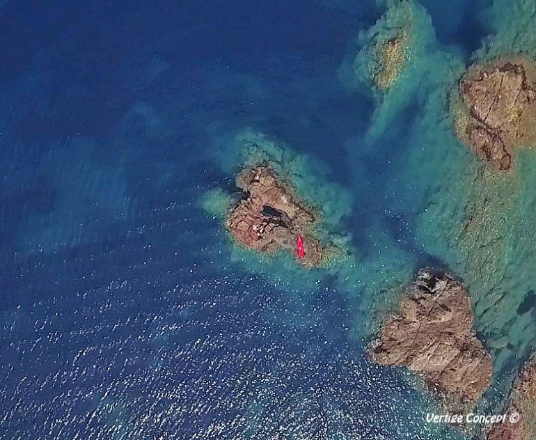 Kayak à Galéria près de Calvi en Corse du nord