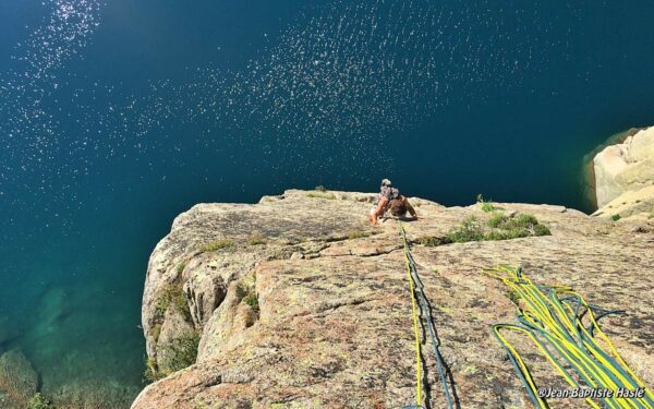 Grande voie d'escalade en Haute-Corse