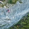 Bivouac sur les falaises de Freyr en Belgique