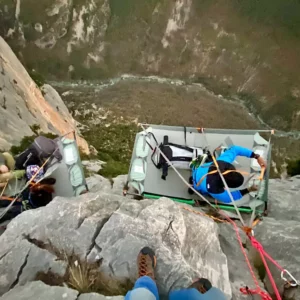 Dormir sur portaledge - Gorges du Verdon